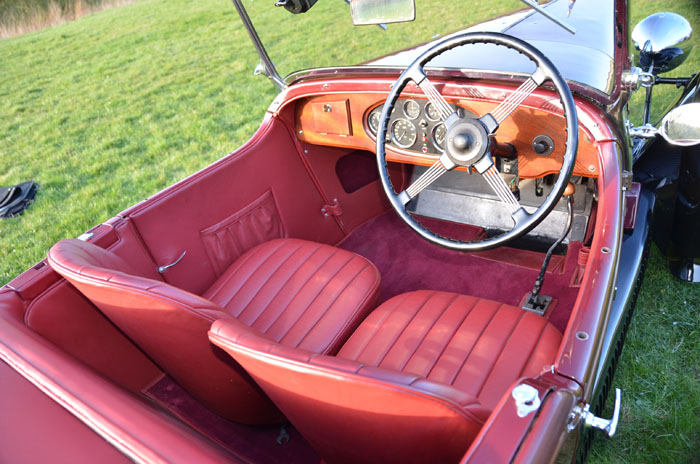 1932 Alvis 12 60 Beetleback Interior