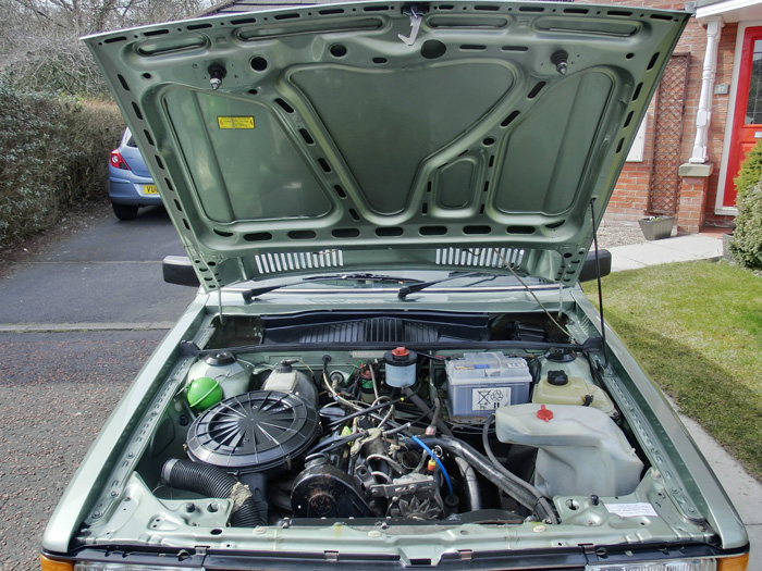 1984 Audi 80 1.8 GL Engine Bay Bonnet