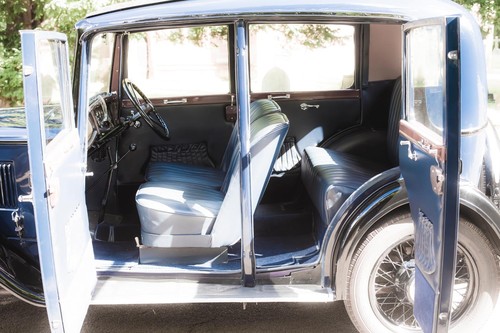 1934 Austin 10 4 Interior Doors Open