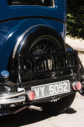 1934 Austin 10 4 Rear Spare Wheel Number Plate