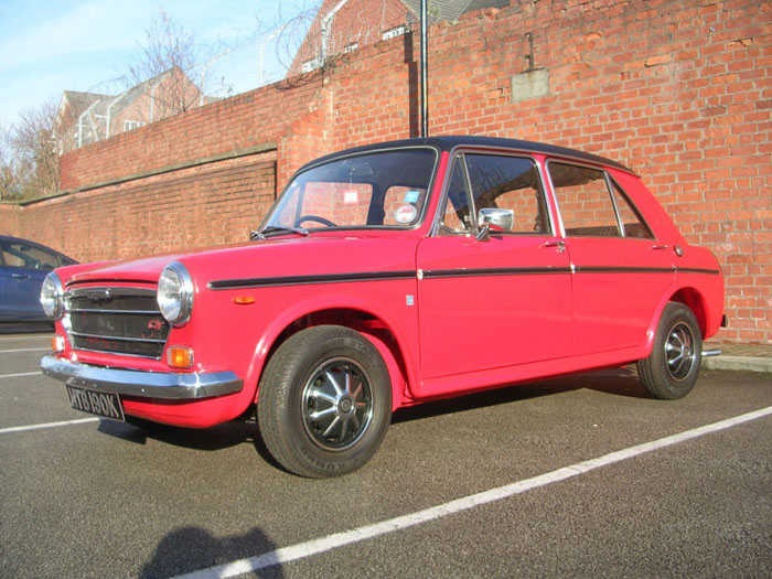 1971 austin 1300 gt flame red 1