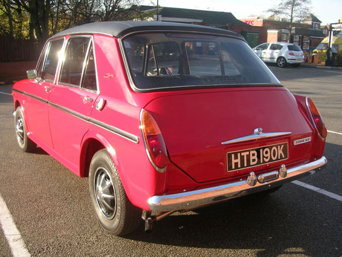 1971 austin 1300 gt flame red 5