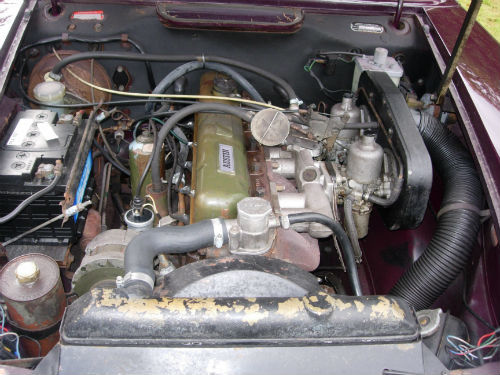 1970 austin 3 litre engine bay