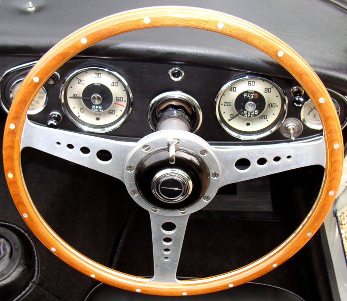 1963 Austin Healey MK2 3000 Dashboard Steering Wheel