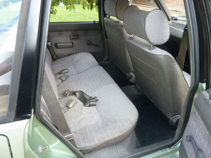 1986 Austin Maestro 1275 Rear Interior