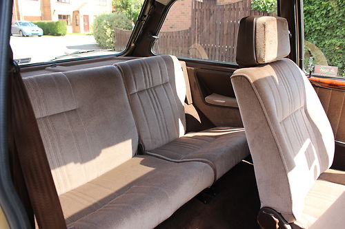 1984 Austin Metro MK1 Vanden Plas Rear Interior