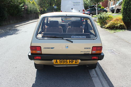 1984 Austin Metro MK1 Vanden Plas Rear