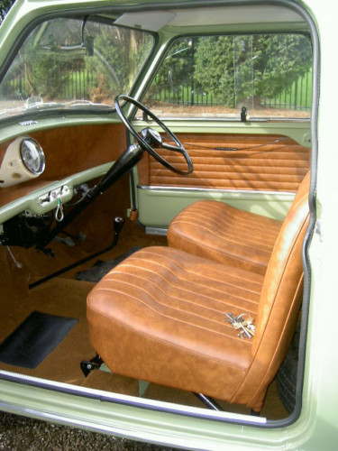 1963 austin mini van interior 1