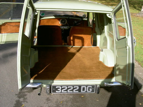 1963 austin mini van interior 2