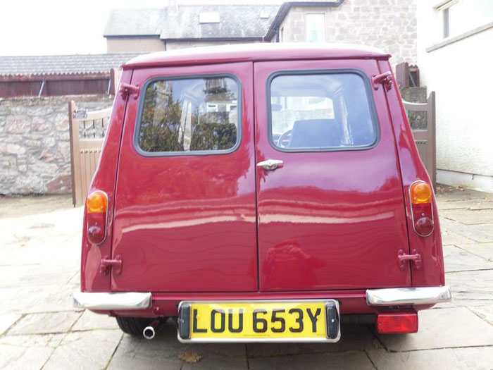 1982 austin mini van back