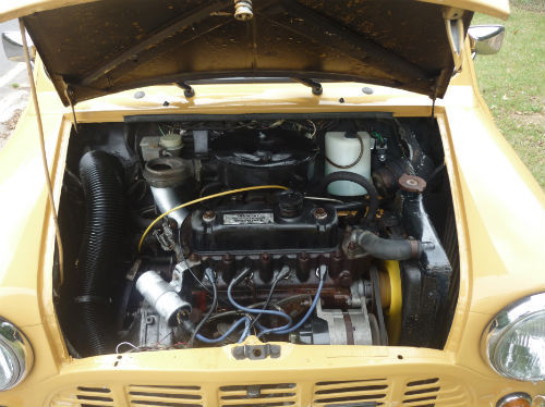 1980 austin morris mini pickup 95 engine bay