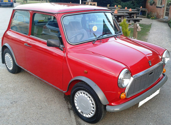 1988 austin classic mini mayfair auto red 1