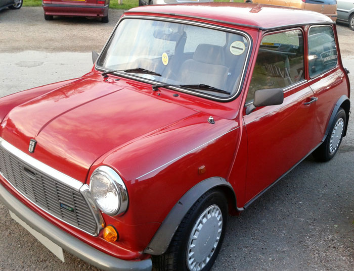 1988 austin classic mini mayfair auto red 2