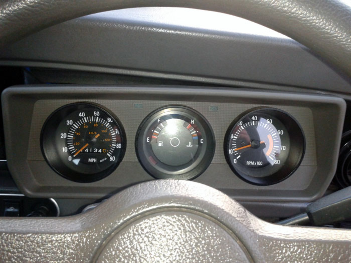 1988 austin classic mini mayfair auto red dashboard gauges