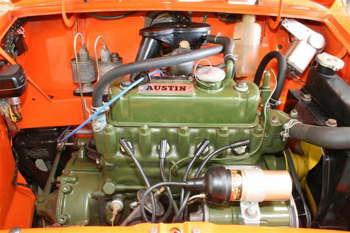 1960 Austin Mini Mk1 Van Engine Bay