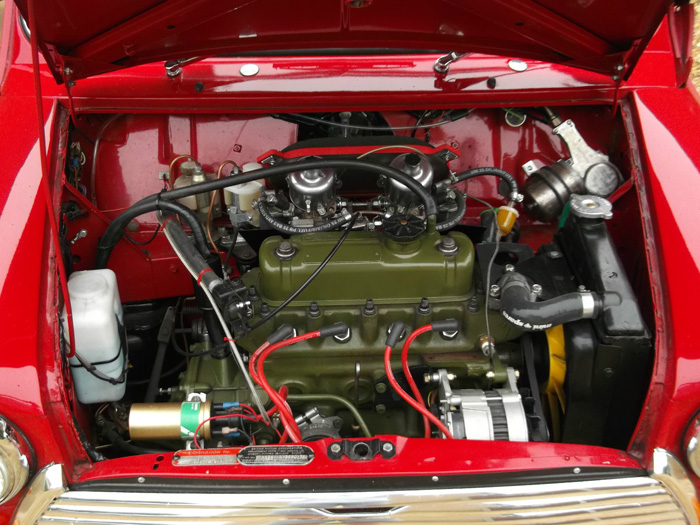 1971 Austin Mini Cooper S Race Replica Engine Bay