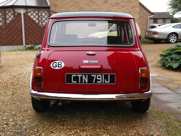 1971 Austin Mini Cooper S Race Replica Rear