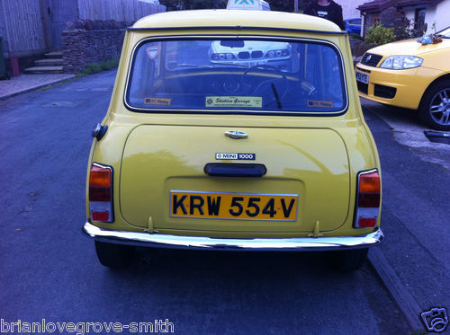 1980 Austin Morris Mini 1000 Rear