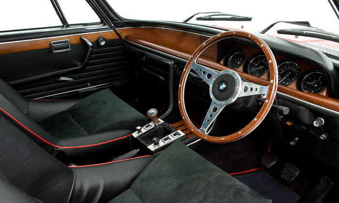 1973 bmw 3.0 csl verona red interior 2