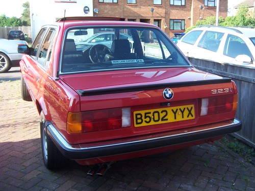 1985 BMW E30 323i Rear