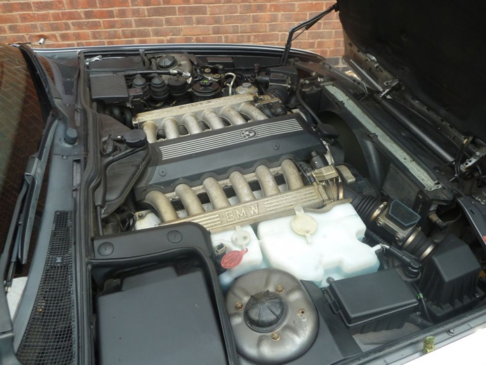 1992 BMW E32 750iL Engine Bay