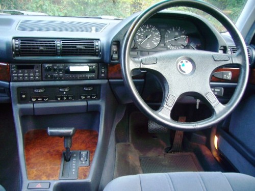 1989 bmw 735 i se auto grey dashboard