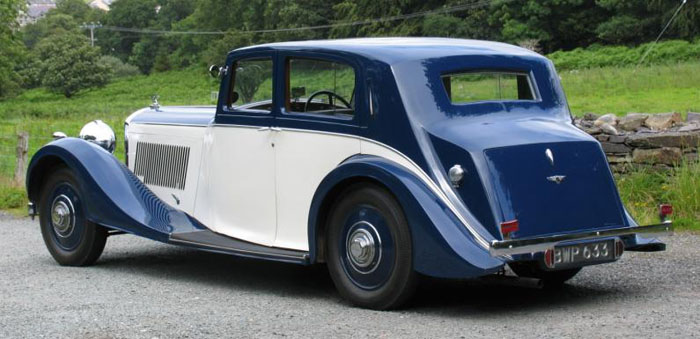 1938 bentley 4.25 litre park ward pillarless saloon 5