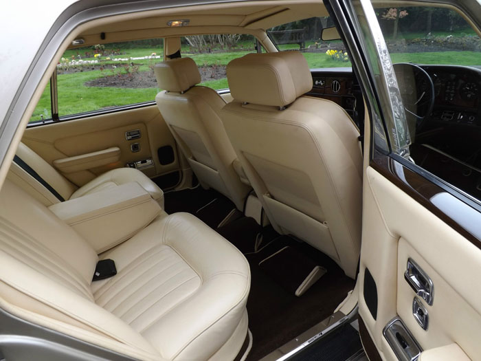 1983 Bentley Mulsanne Turbo Rear Interior