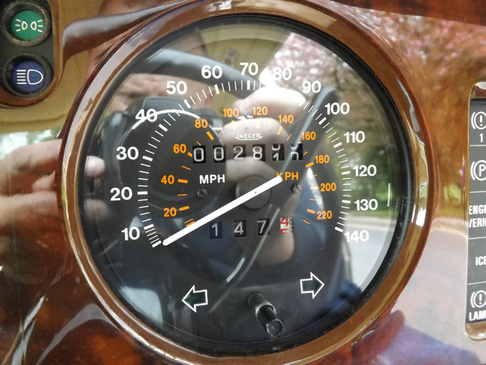 1983 Bentley Mulsanne Turbo Speedometer