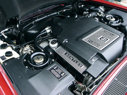 1996 bentley turbo r engine bay