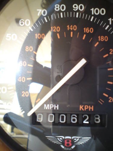 1996 bentley turbo r blue speedometer