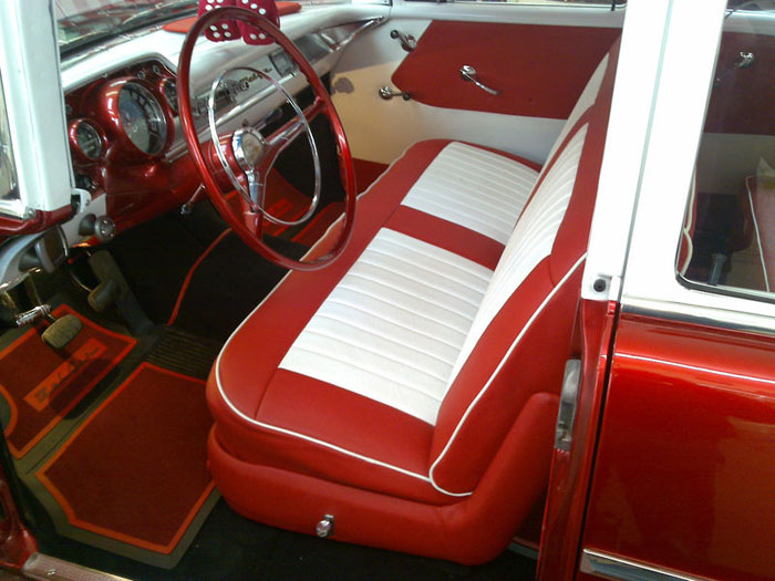 1957 chevrolet bel air v8 manual 3 speed interior