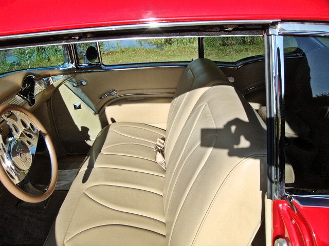 1955 Chevrolet Bel Air 2nd Gen Restomod Front Interior