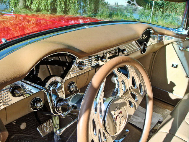 1955 Chevrolet Bel Air 2nd Gen Restomod Interior Dashboard