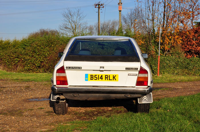 1985 citroen cx 25 pallas ie white series 1 back