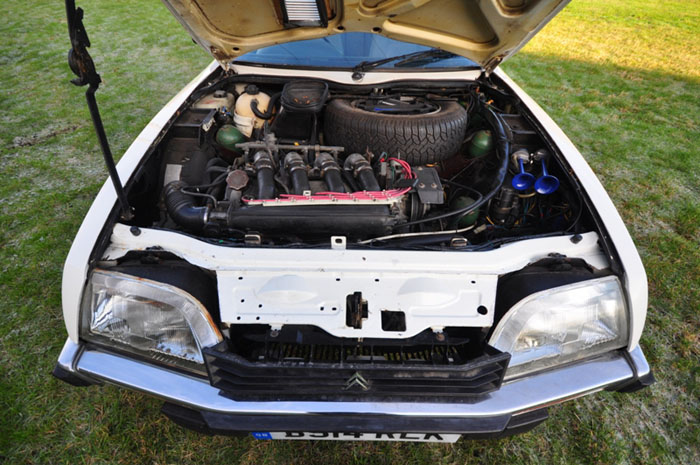 1985 citroen cx 25 pallas ie white series 1 engine bay