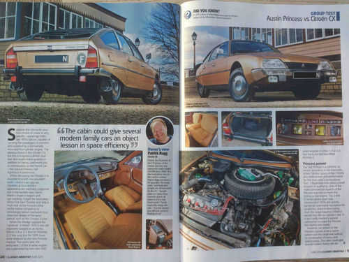 1975 Citroen CX 2200 Series Magazine Article