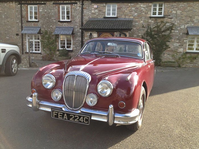 1965 daimler v8 250 regency red front