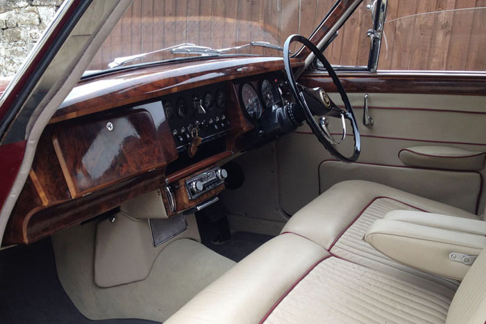 1965 daimler v8 250 regency red interior 1