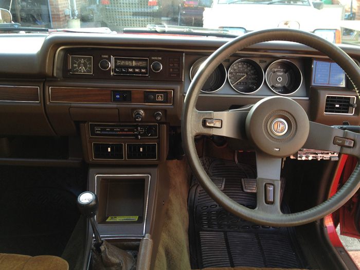 1979 Datsun 180B 810 Interior Dashboard Steering Wheel