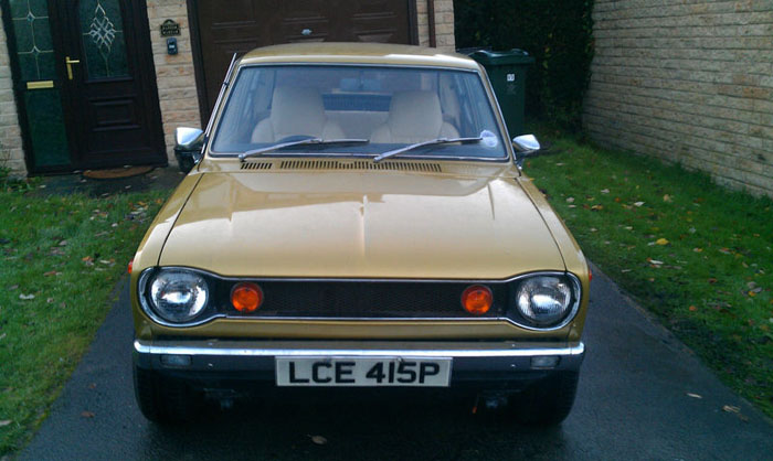 1976 datsun 100a cherry e10 front