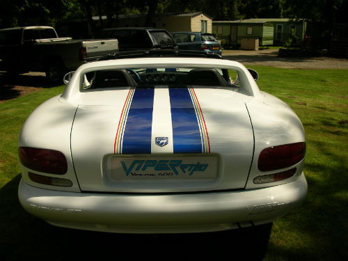 1996 dodge viper hennessey venom 600 f1 historic vehicle back