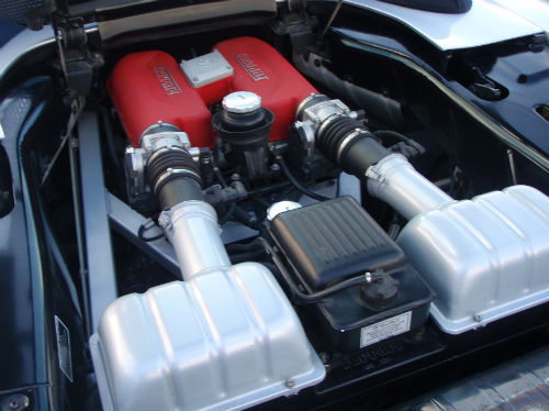 2003 03 ferrari 360 spider engine bay