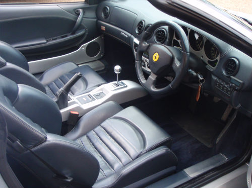 2003 03 ferrari 360 spider interior