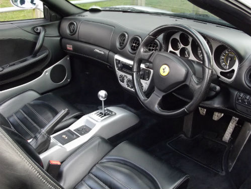 2003 ferrari 360 spider interior