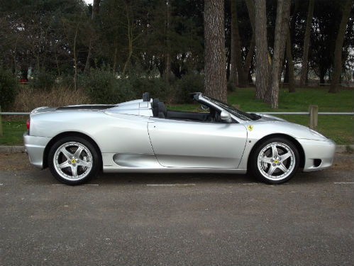 2003 ferrari 360 spider side