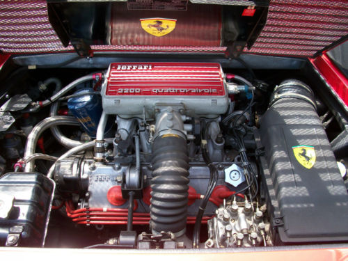 1988 ferrari mondial cabriolet engine bay