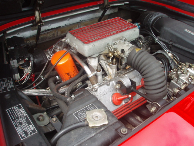 1989 ferrari mondial engine bay