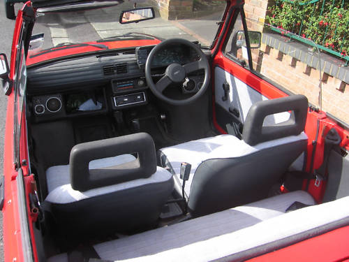 1988 fiat 126 convertible interior