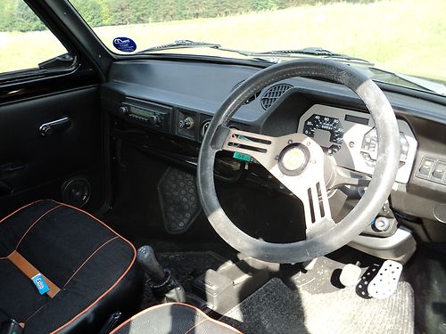 1980 Fiat 127 Sport Interior Dashboard Steering Wheel